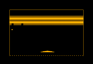 Squash game screenshot for Commodore PET